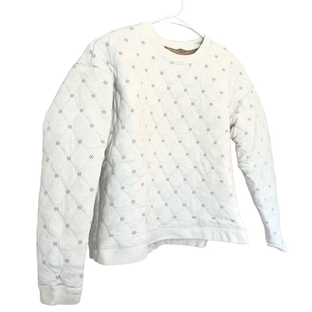 Madewell Quilted Swing Sweatshirt Pullover